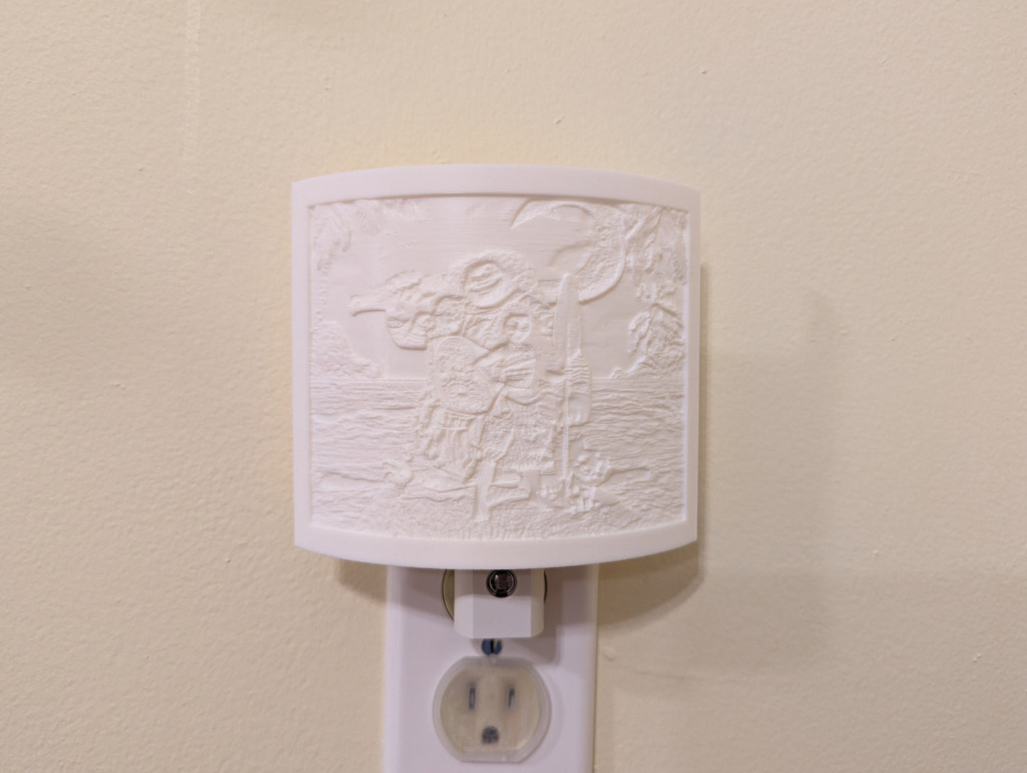 Personalized Night Light Lithophane - Dusk to Dawn Sensor Perfect for Kids, Nursery, Bedroom, Bathroom, Hallway, Stairs, Kitchen and more!
